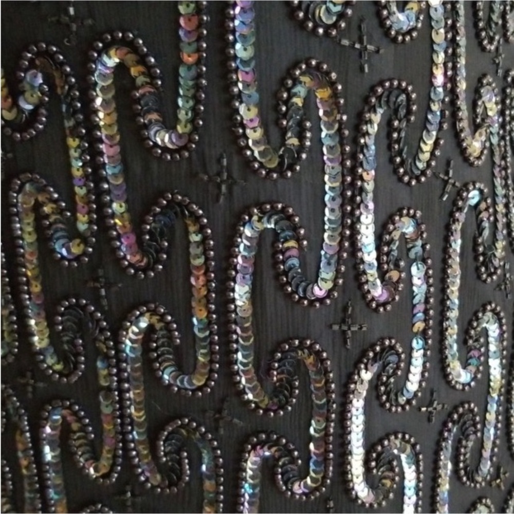 Vintage Stenay Silk Sequin Dress - Picture 4 of 6